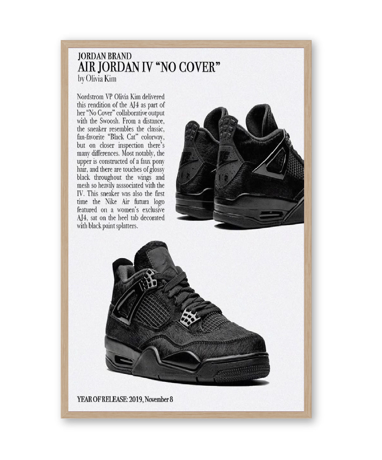 Air Jordan 4 Retro 'No Cover' by Olivia Kim Activo
